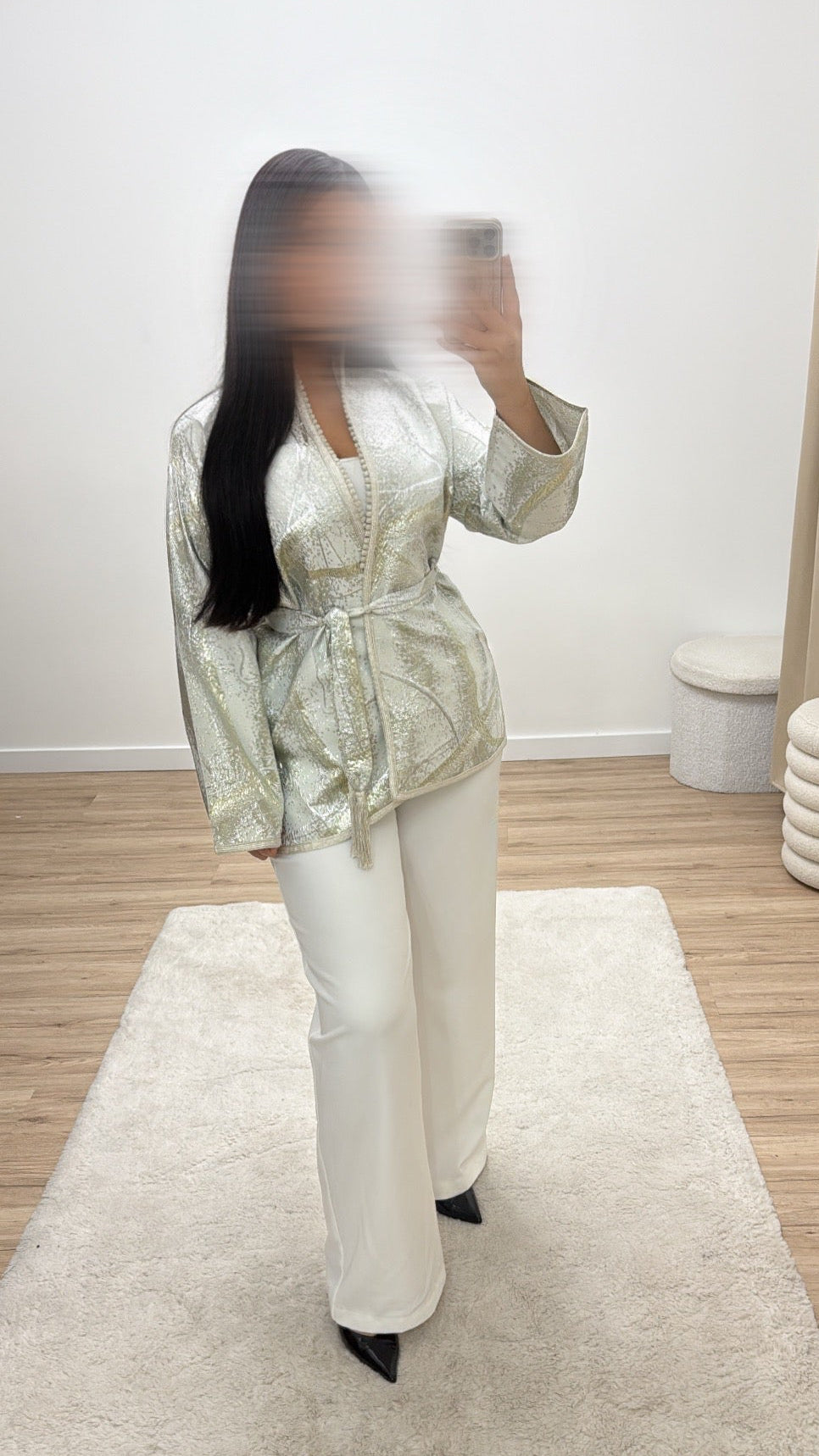 VESTE BROCART ARGENT